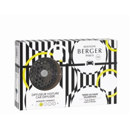 Set odorizant masina Maison Berger Illusion Noir + rezerva ceramica Terre Sauvage
