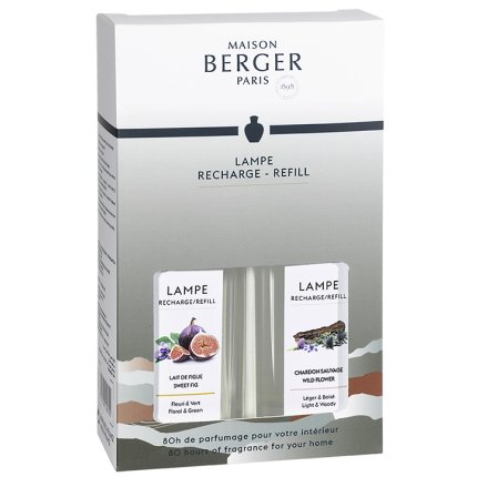 Set 2 parfumuri pentru lampa catalitica Maison Berger Land Lait de Figue & Chardon Sauvage 2 x 250ml
