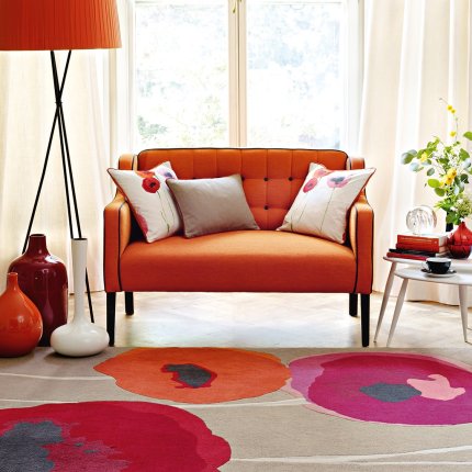 Covor Sanderson Poppies, 140x200cm, 45700 rosu-orange