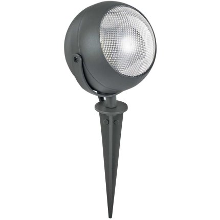 Lampa de exterior Ideal Lux Zenith PR1, 1x11W GU10, d12cm, cu tarus, negru