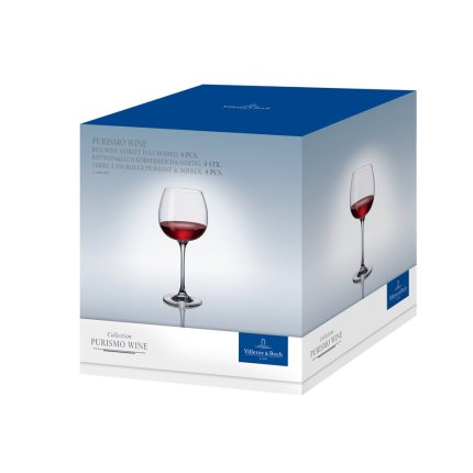 Set 4 pahare vin rosu Villeroy & Boch Purismo Wine Goblet 208mm, 0,55 litri