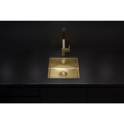 Chiuveta bucatarie Alveus Monarch Quadrix 30 F S, 450x450mm, inox, auriu