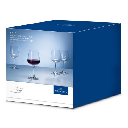 Set 4 pahare vin rosu Villeroy & Boch Ovid 215mm