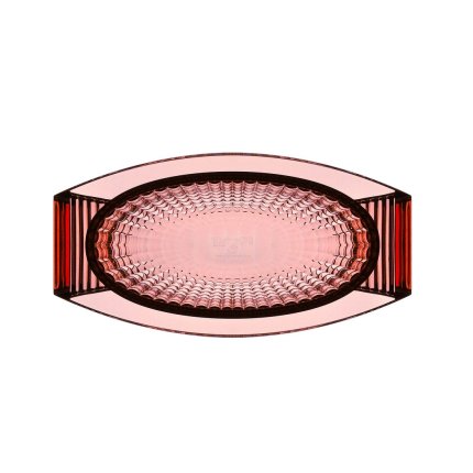 Bol decorativ Kartell U Shine design Eugeni Quitllet, 29x14cm, roz transparent