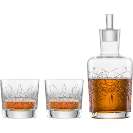 Set Zwiesel Glas Bar Premium No.3 Whisky, design Charles Schumann, handmade, carafa 500ml si 2 pahare