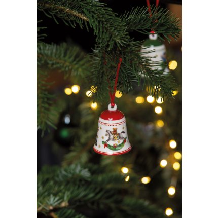 Decoratiune brad Villeroy & Boch My Christmas Tree Bell Toys Red 5,5x5,5x6,9cm