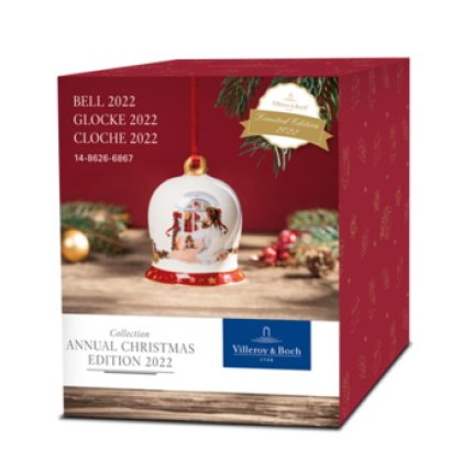 Decoratiune brad Villeroy & Boch Annual Christmas Edition 2022 Bell 6cm