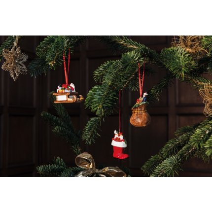 Set 3 decoratiuni brad Villeroy & Boch Nostalgic Ornaments Gifts 6.3cm