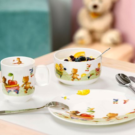 Set copii Villeroy & Boch Hungry as a Bear, 7 piese, alb