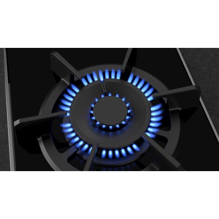 Plita gaz incorporabila Neff Line N23TS19N0 Domino, 30 cm, FlameSelect, 1 arzator wok dublu, gratar fonta, rama inox