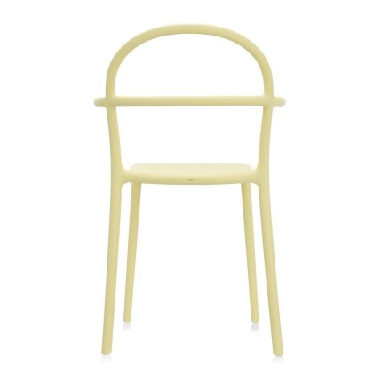 Set 2 scaune Kartell Generic C design Philippe Stark, galben mat