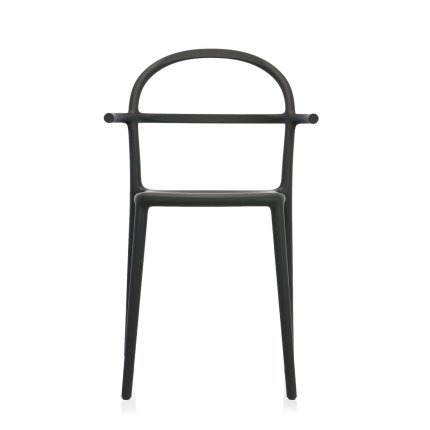 Set 2 scaune Kartell Generic C design Philippe Stark, negru mat