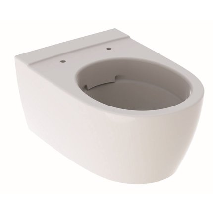 Set vas WC suspendat Geberit iCon Rimfree cu capac inchidere lenta, rezervor incastrat cu cadru Geberit Duofix Sigma UP320 cu set fixare si set fonoizolant incluse, fara clapeta