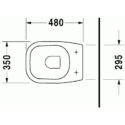 Set vas WC Duravit D-Code pentru rezervor la semi-inaltime si capac simplu