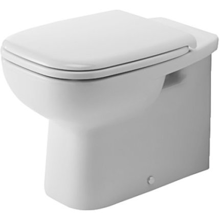 Set vas WC Duravit D-Code back-to-wall pentru rezervor ingropat si capac inchidere lenta
