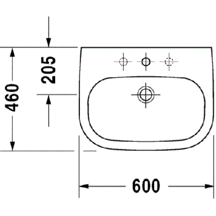 Lavoar Duravit D-Code 60cm