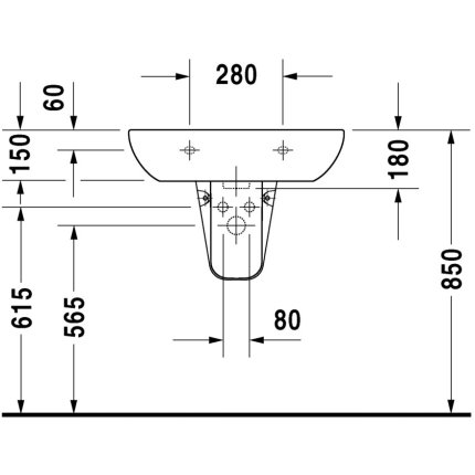 Lavoar Duravit D-Code 65cm