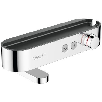 Baterie cada termostatata Hansgrohe ShowerTablet Select 400 cu pipa rotativa, crom