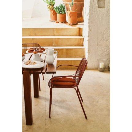 Perna pentru scaun exterior Kartell Hiray design Ludovica & Roberto Palomba, rosu