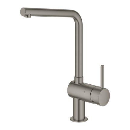 Baterie bucatarie Grohe Minta, pipa L, brushed hard graphite