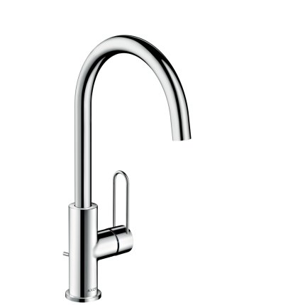Baterie lavoar Hansgrohe Axor Uno 240 inalta, corp 23, 8 cm crom