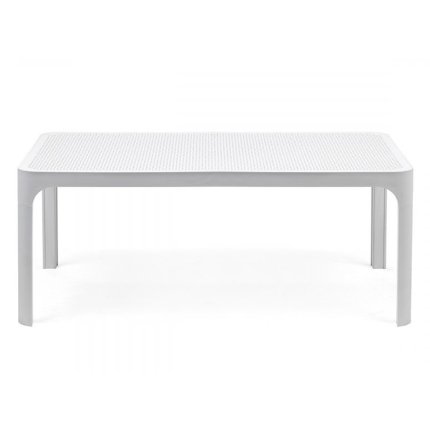Masuta exterior Nardi Net Table 100, 60x100cm, h 40cm, alb