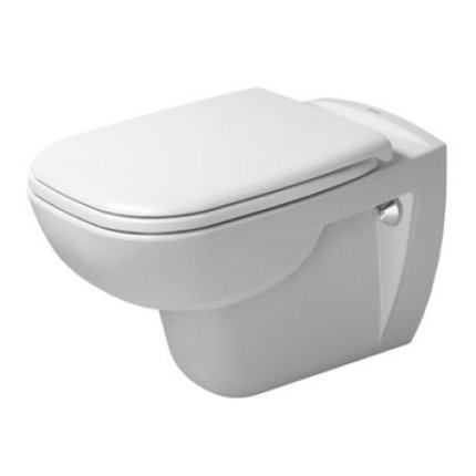 Set vas WC suspendat Duravit D-Code Rimless si capac inchidere lenta