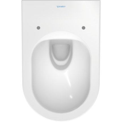 Set vas wc suspendat Duravit ME by Starck Rimless 57x37cm, HygieneGlaze si capac cu inchidere lenta