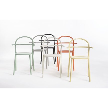 Set 2 scaune Kartell Generic C design Philippe Stark, gri mat