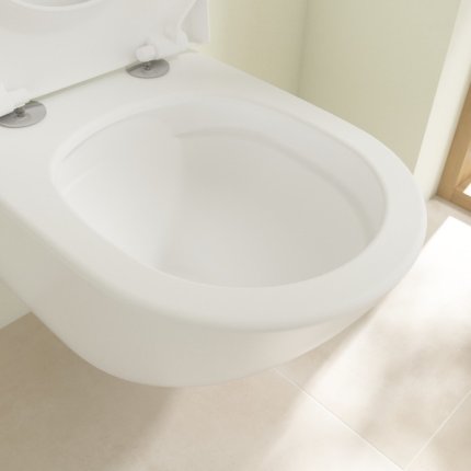 Vas WC suspendat Villeroy & Boch Subway 3.0 CeramicPlus 56x37cm, TwistFlush, alb mat
