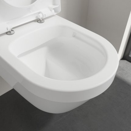 Set vas WC suspendat Villeroy & Boch Omnia Architectura DirectFlush cu capac inchidere lenta si prinderi ascunse