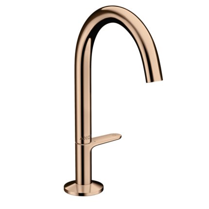 Baterie lavoar Hansgrohe Axor One Select 170, ventil push-open, red gold lustruit