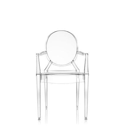 Set 2 scaune Kartell Louis Ghost design Philippe Starck, transparent