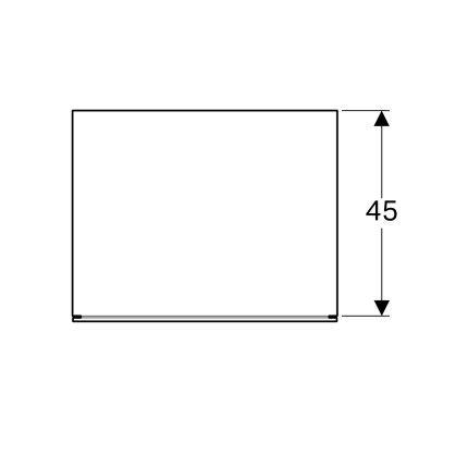 Dulap suspendat Geberit Xeno2 58x46.2x20cm cu un sertar, gri structurat