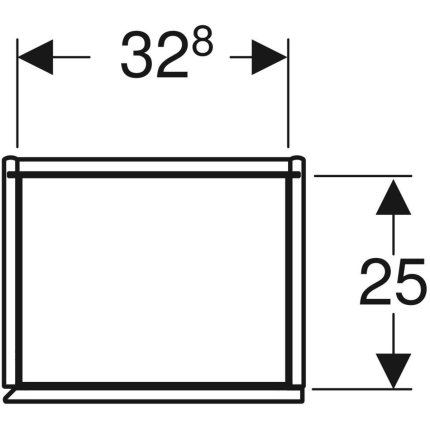 Dulap suspendat inalt Geberit ONE cu 1 usa, 36x29.1x180cm, negru mat