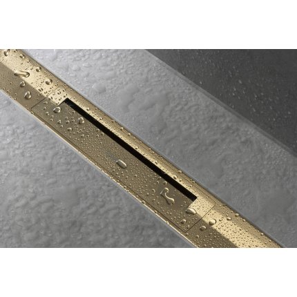 Capac rigola de pardoseala Hansgrohe RainDrain Flex 90cm, gold optic lustruit
