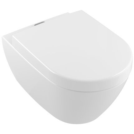 Vas WC suspendat Villeroy & Boch Subway 2.0 ViFresh CeramicPlus56x37cm, DirectFlush si suprafata AntiBac, alb Alpin