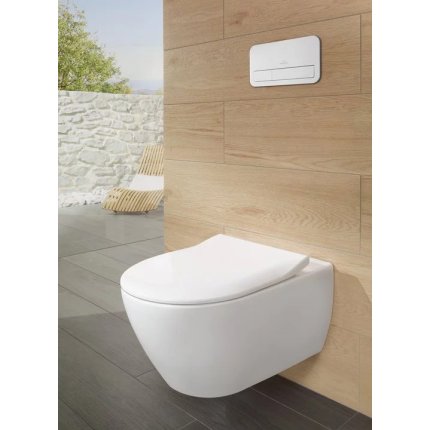 Vas WC suspendat Villeroy & Boch Subway 2.0 DirectFlush CeramicPlus si AntiBac, alb Alpin