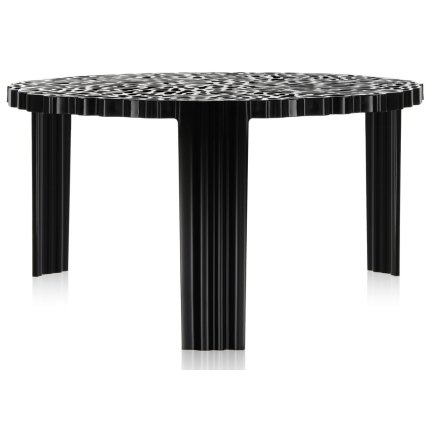 Masuta Kartell T-Table design Patricia Urquiola, 50cm, h 28cm, negru