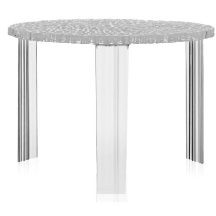 Masuta Kartell T-Table design Patricia Urquiola, 50cm, h 36cm, transparent