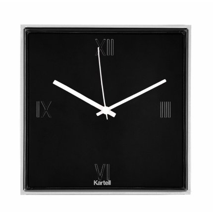 Ceas Kartell Tic&Tac design Philippe Starck & Eugeni Quitllet, 30x30cm, negru