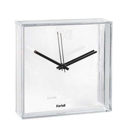 Ceas Kartell Tic&Tac design Philippe Starck & Eugeni Quitllet, 30x30cm, alb