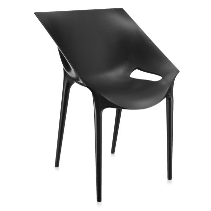 Set 2 scaune Kartell Dr. Yes design Philippe Starck & Eugeni Quitllet, negru
