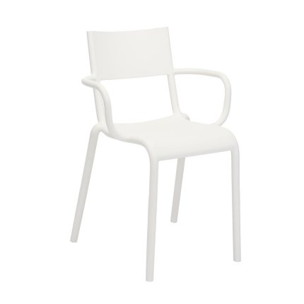 Set 2 scaune Kartell Generic A design Philippe Starck, alb