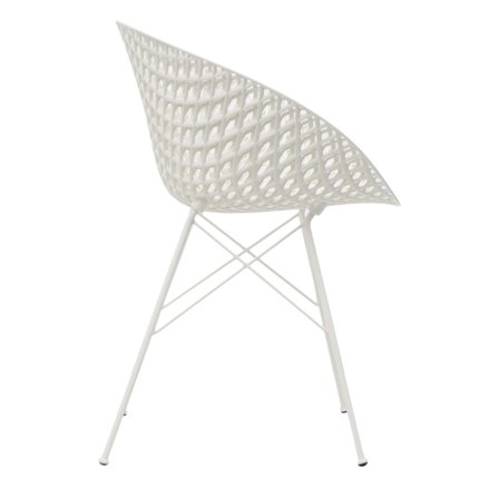 Set 2 scaune Kartell Smatrik design Tokujin Yoshioka, alb mat