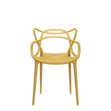 Set 2 scaune Kartell Masters design Philippe Starck & Eugeni Quitllet, mustar