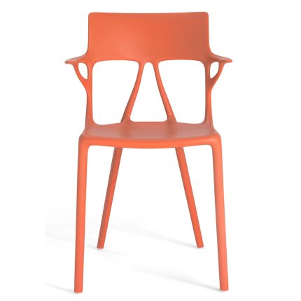 Set 2 scaune Kartell A.I. design Philippe Starck, portocaliu