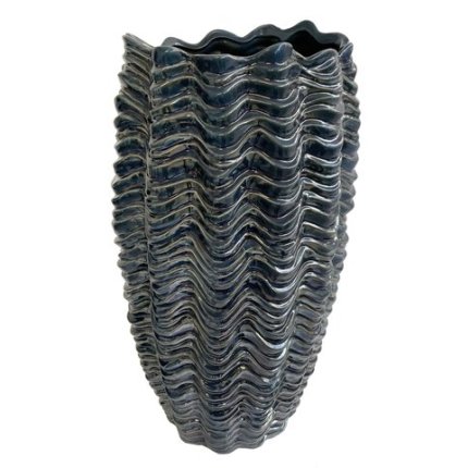 Vaza Deko Senso Ceramic, h 43cm, albastru