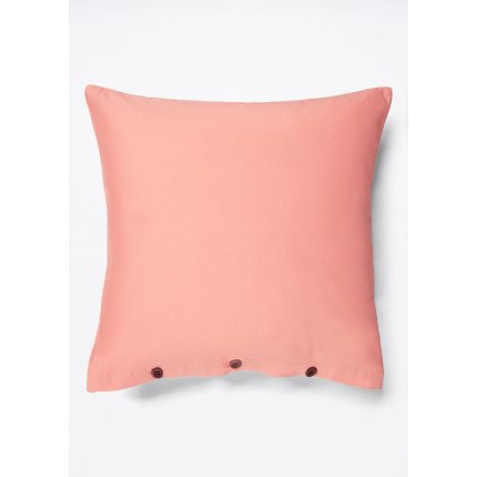 Fata de perna Marc O`Polo Washed Linen 40x40cm, roz coral