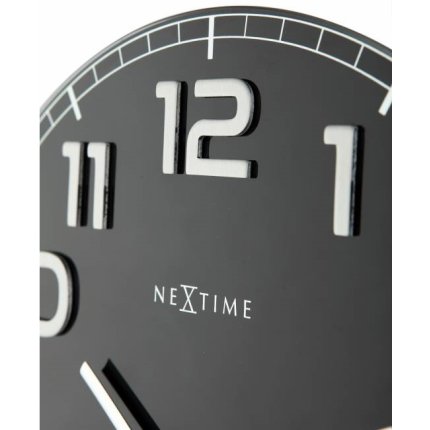Ceas de perete NeXtime Classy Round 30cm, negru-alb